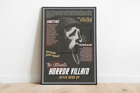 Poster: Scream, the iconic 'Ghostface'