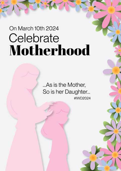 Poster: Motherhood for IWD 2024