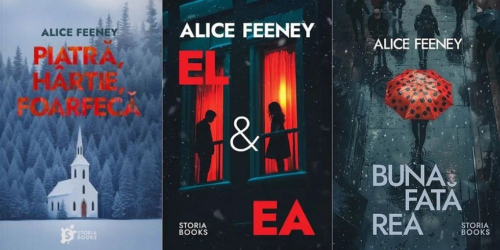 Cărți de la Alice Feeney - Piatră, hârtie, foarfecă, El & Ea și Buna fată rea