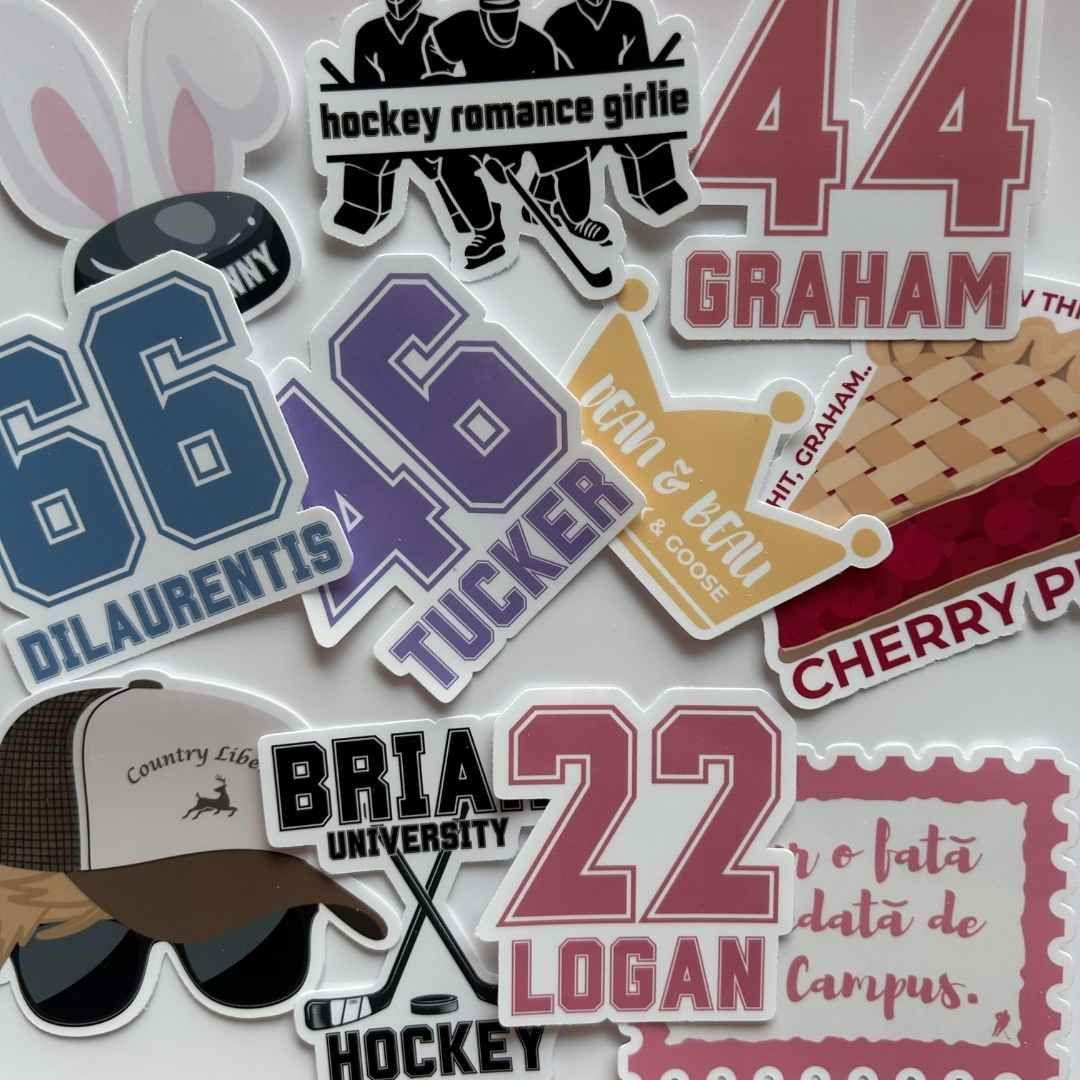 OFF CAMPUS - Set 11 Stickere - Inspirate din Off Campus - Elle Kennedy