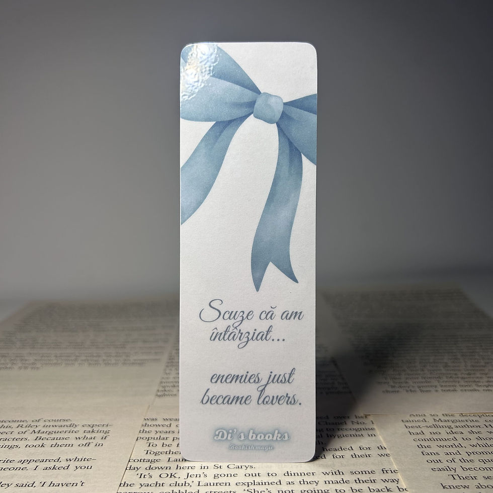 Sorry I'm late - Semn de carte - Albastru