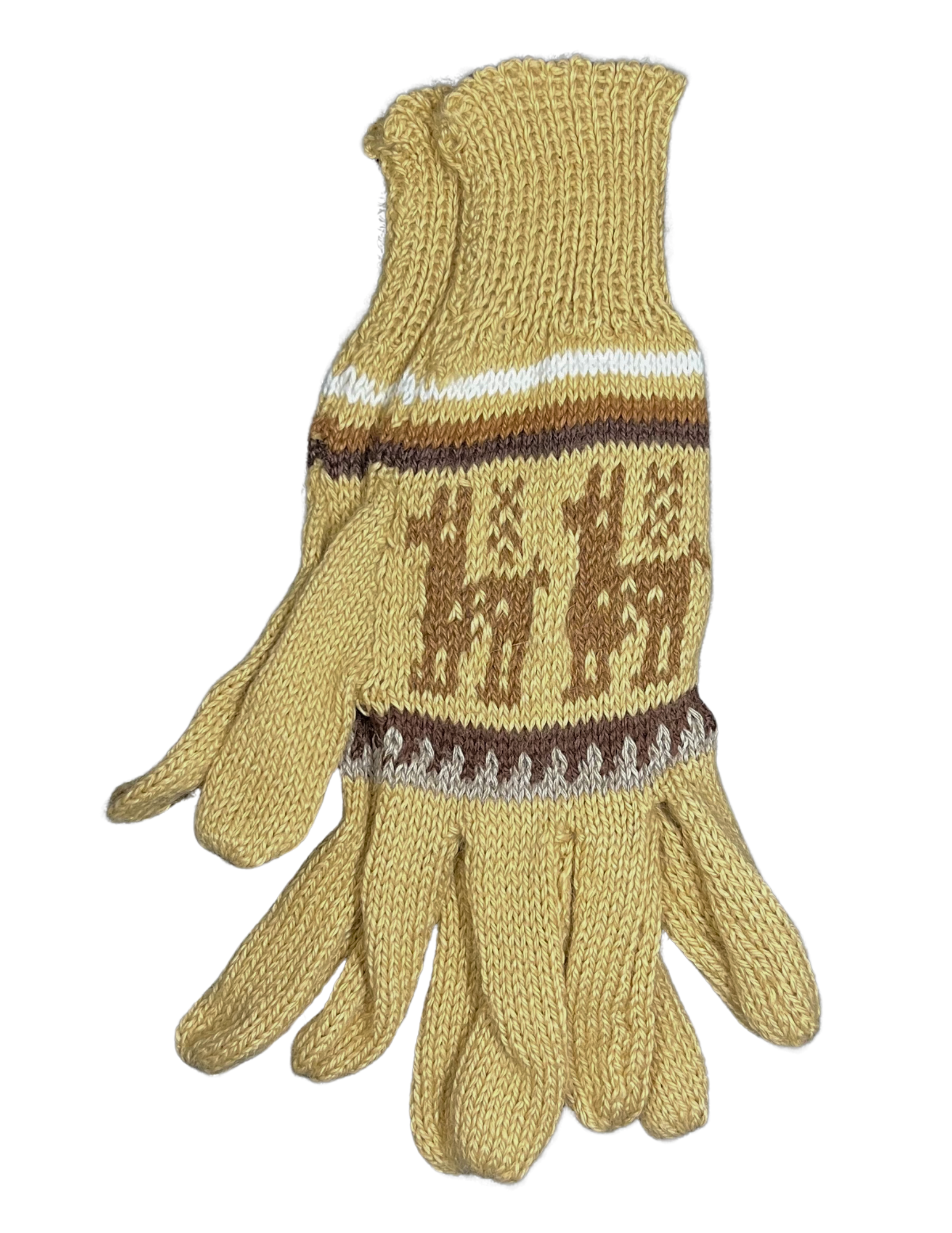 Alpaca Gloves Tan_Brown