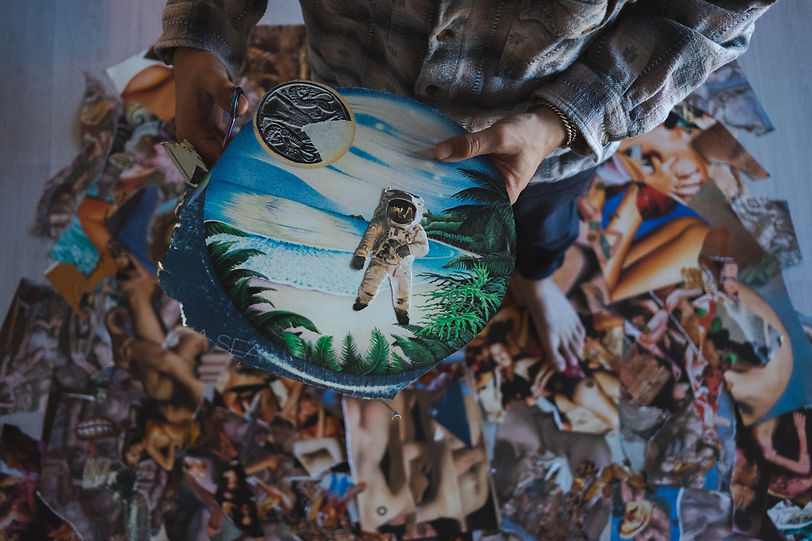 Pascal Tanna Tan collage art kunst Knipp