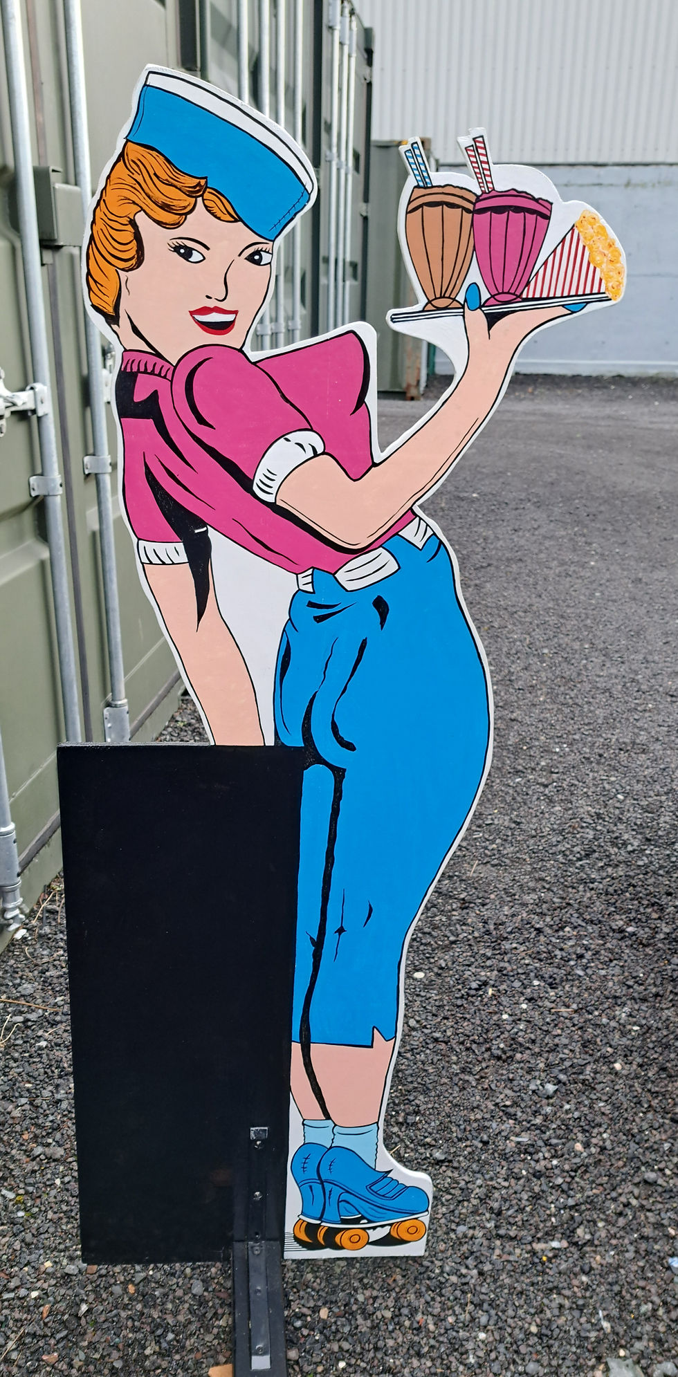 50's Diner Waitress Chalkboard ~ £120