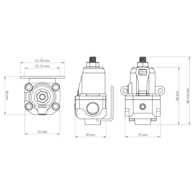 Miniaturbild: Nuke Performance FPR100 Benzindruckregler