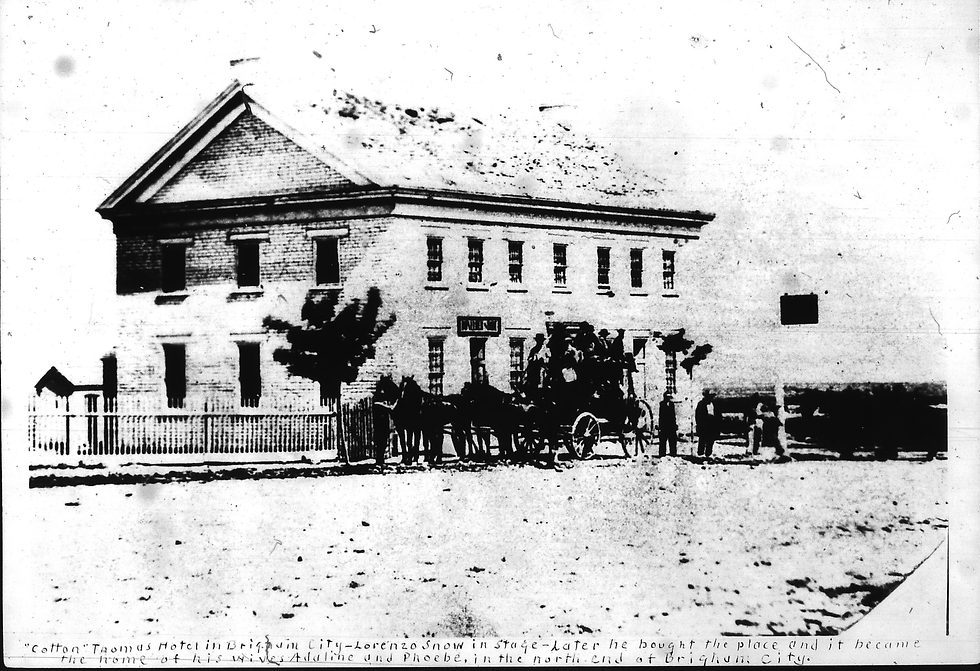 Series on Lorenzo Snow's homes in Brigham City "Cotton Thomas Home"