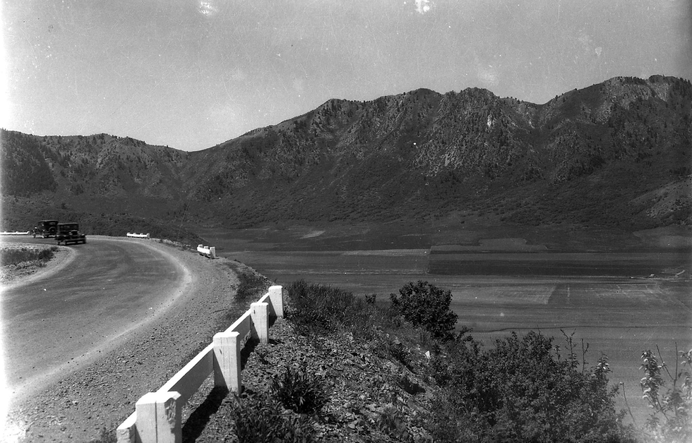 "Horseshoe bend" with Dry Lake in the distance circa 1931