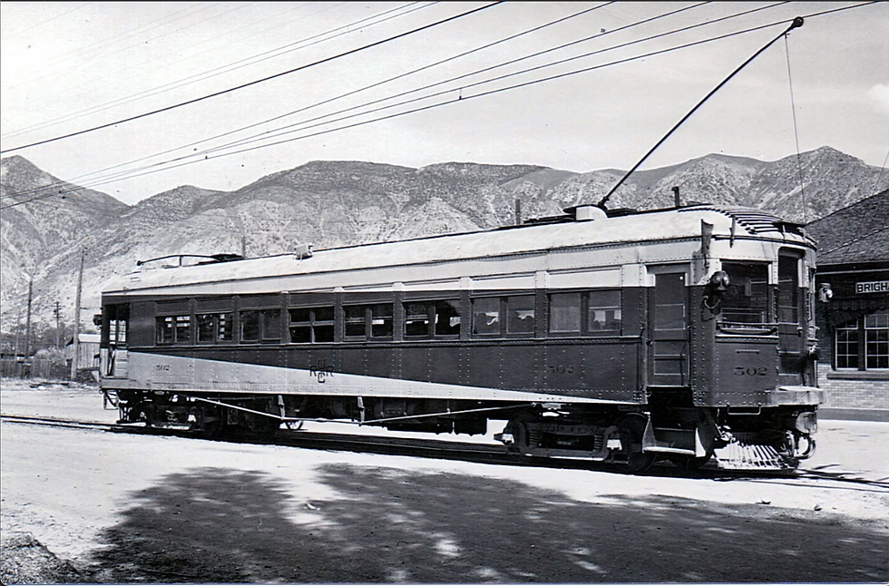 The 502 with the UIC RR logo on the side. In front of the UIC building in Brigham City that stood on 500 West (notice the brick to distinguish from the Depot on 800 W)