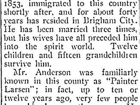 Nicknames in early Brigham City: