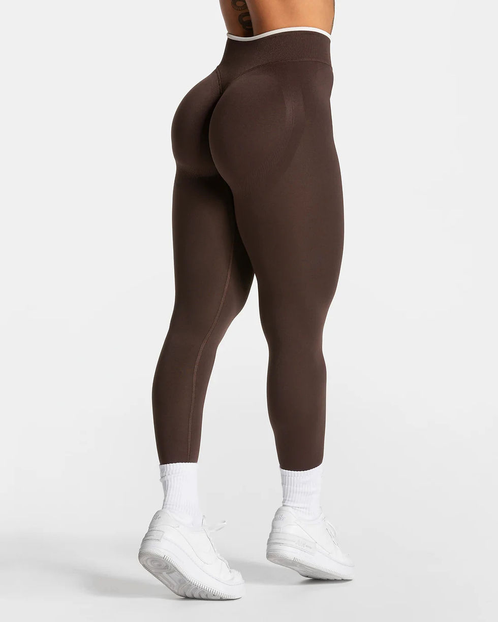 Thumbnail: New Women's Color Blocking Yoga Leggings Seamless Knited Tights High Waist Hip L