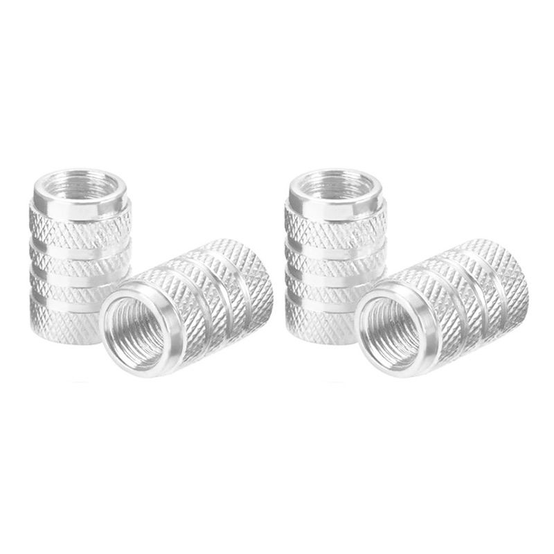 Thumbnail: 4pcs Universal Car Wheel Tire Valve Stem Caps Dust Covers Aluminum Tire Wheel St