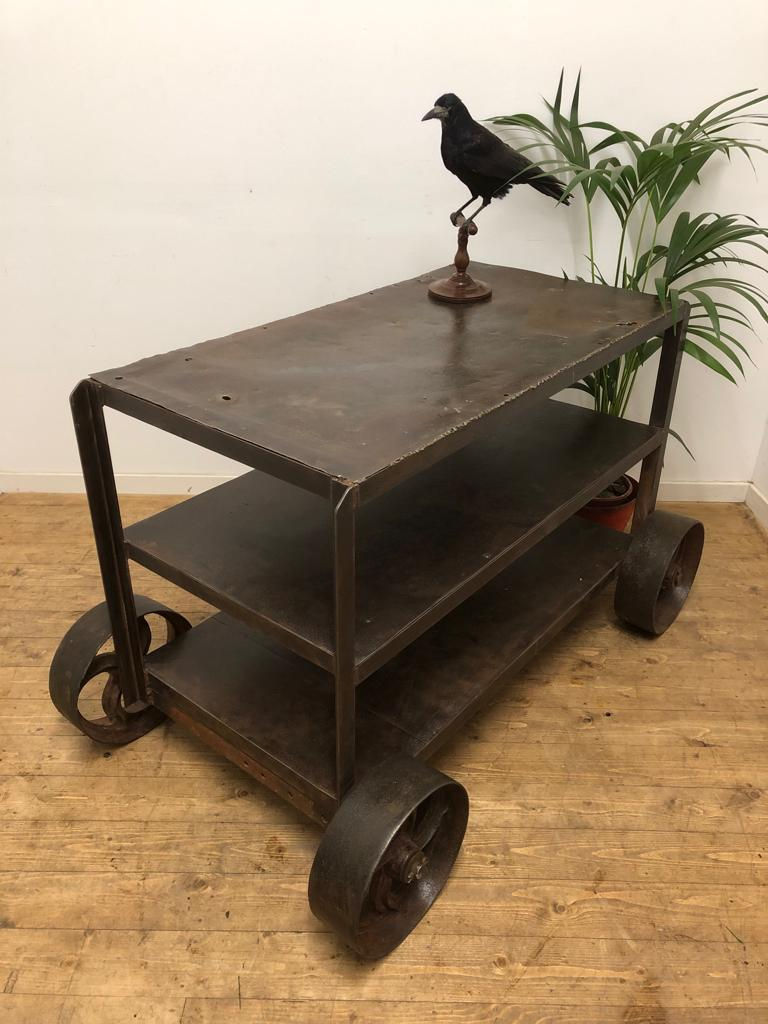 Thumbnail: INDUSTRIAL STEEL TROLLEY