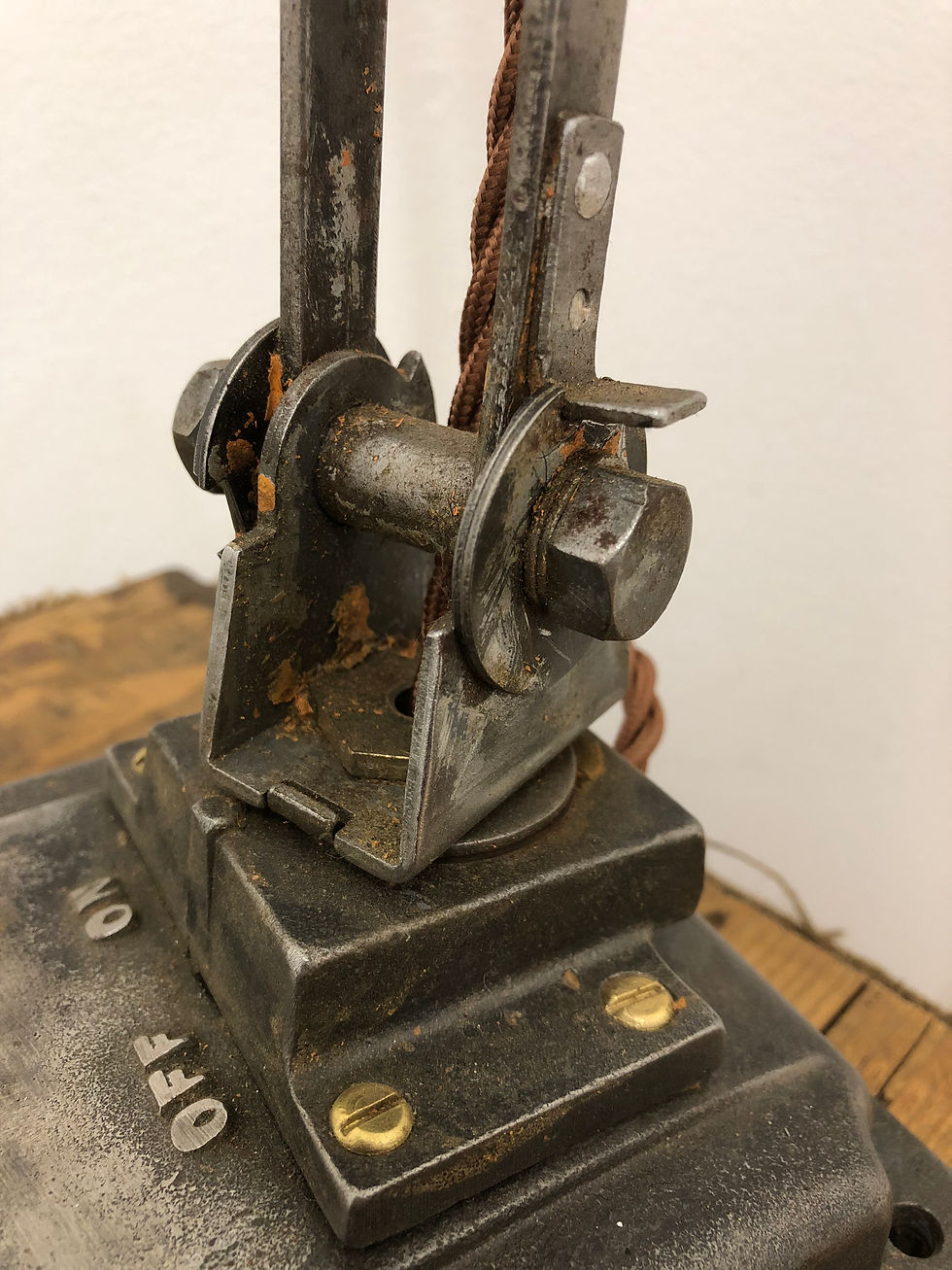 Thumbnail: Industrial floor standing lamp.