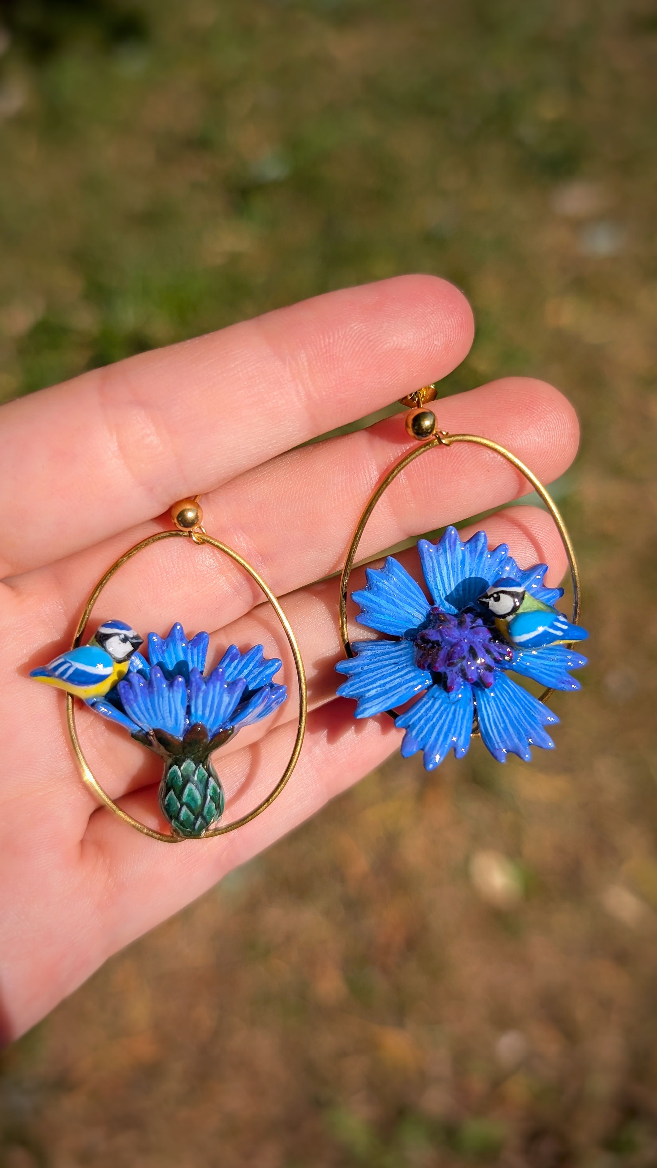 Boucles Bleuet et Mésange bleue