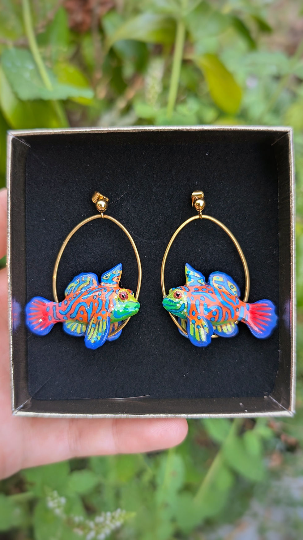 Miniature : Boucles poisson Dragonnet mandarin