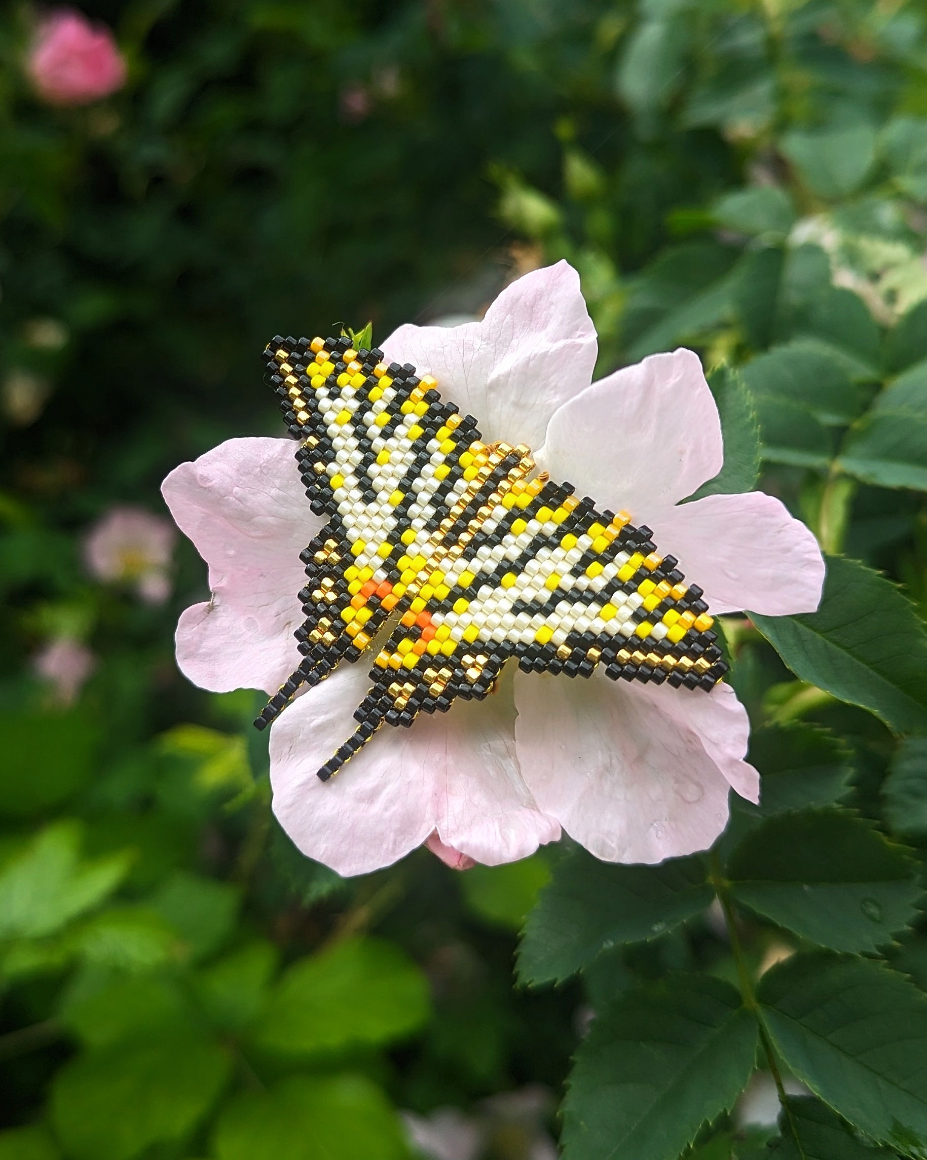 Broche Papillon Flambé
