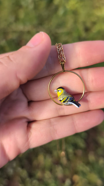 Miniature : Pendentif Tarin des Aulnes 