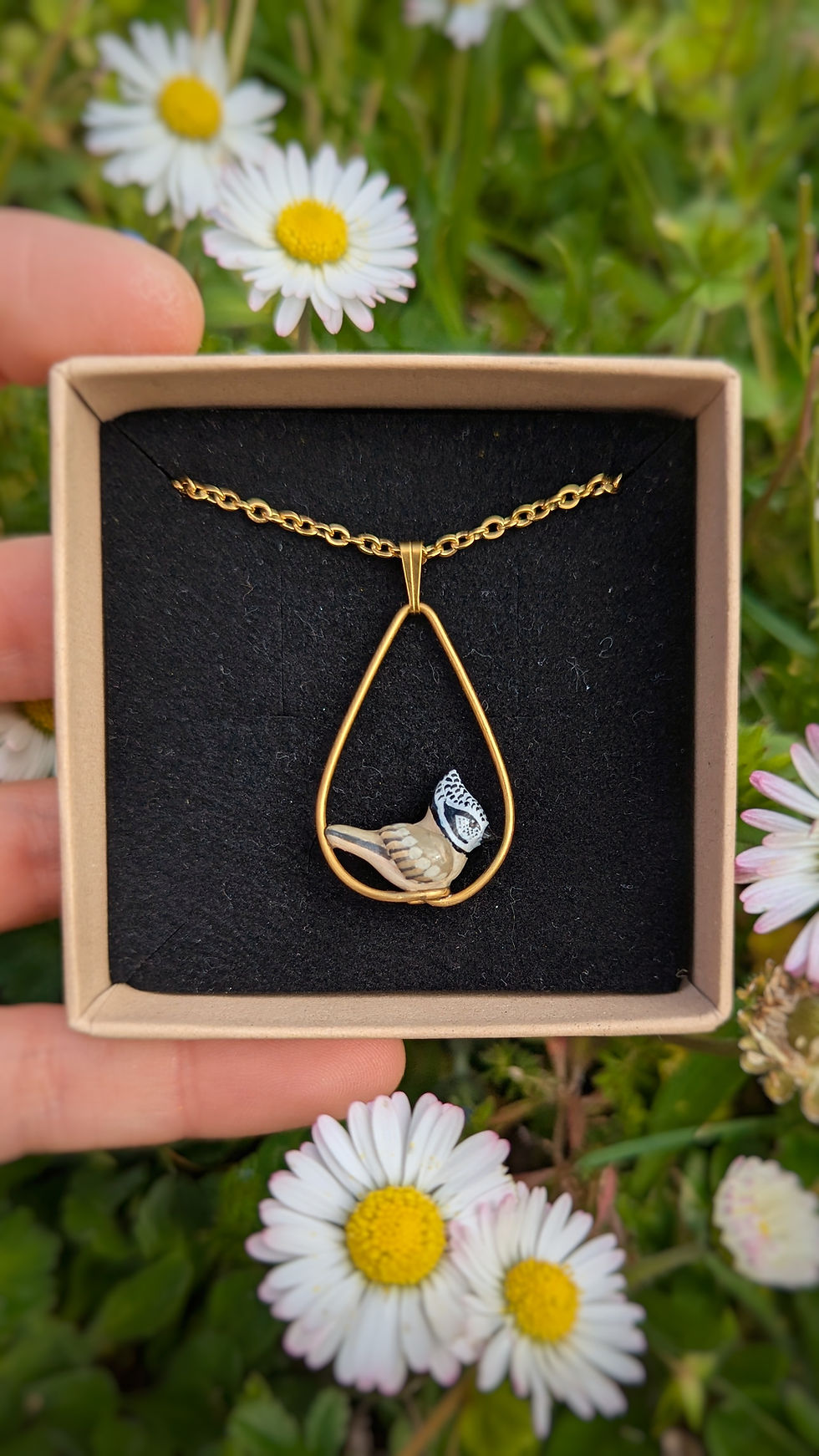 Miniature : Pendentif Mésange huppée 
