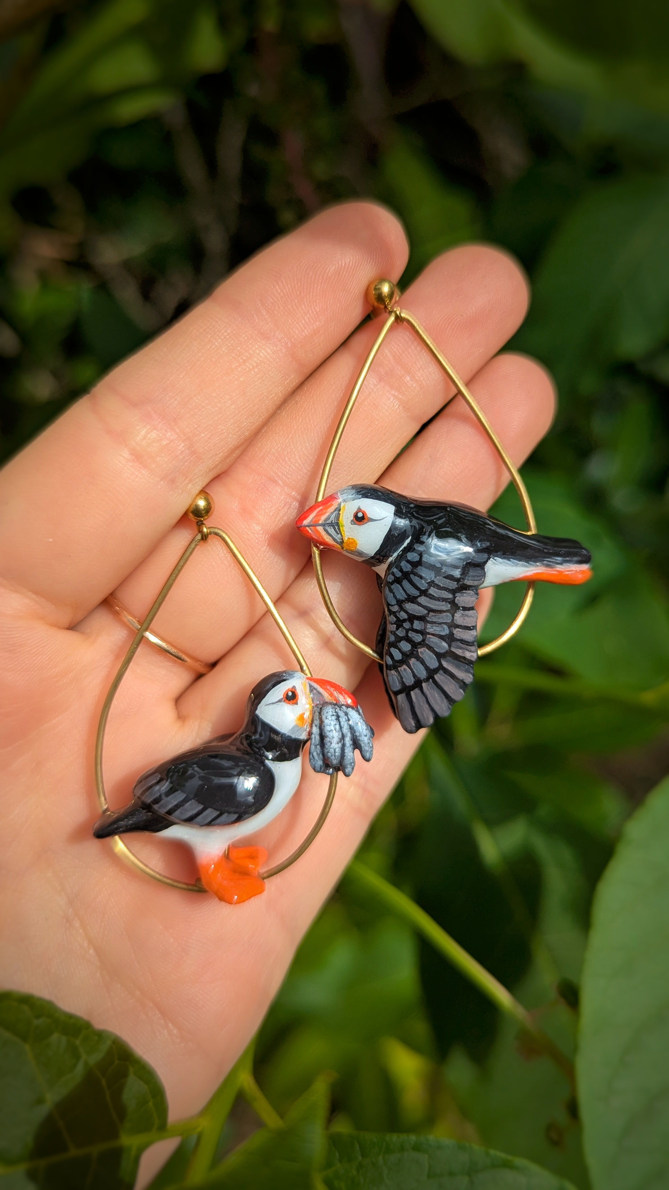 Boucles Macareux moine asymétriques en vol 