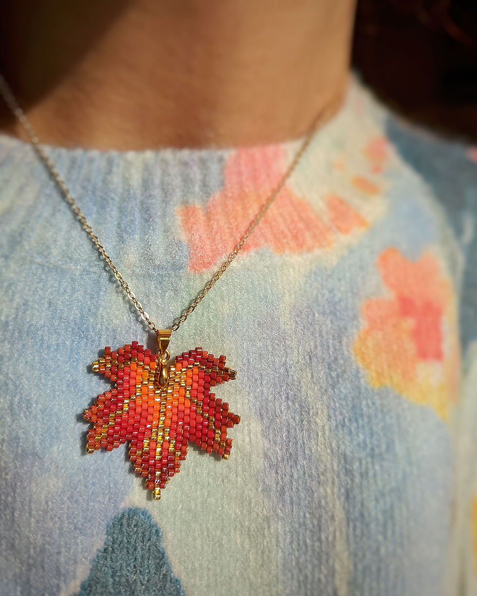 Miniature : Pendentif feuille d'Erable