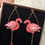 Miniature : Boucles Flamant rose & perle de cristal