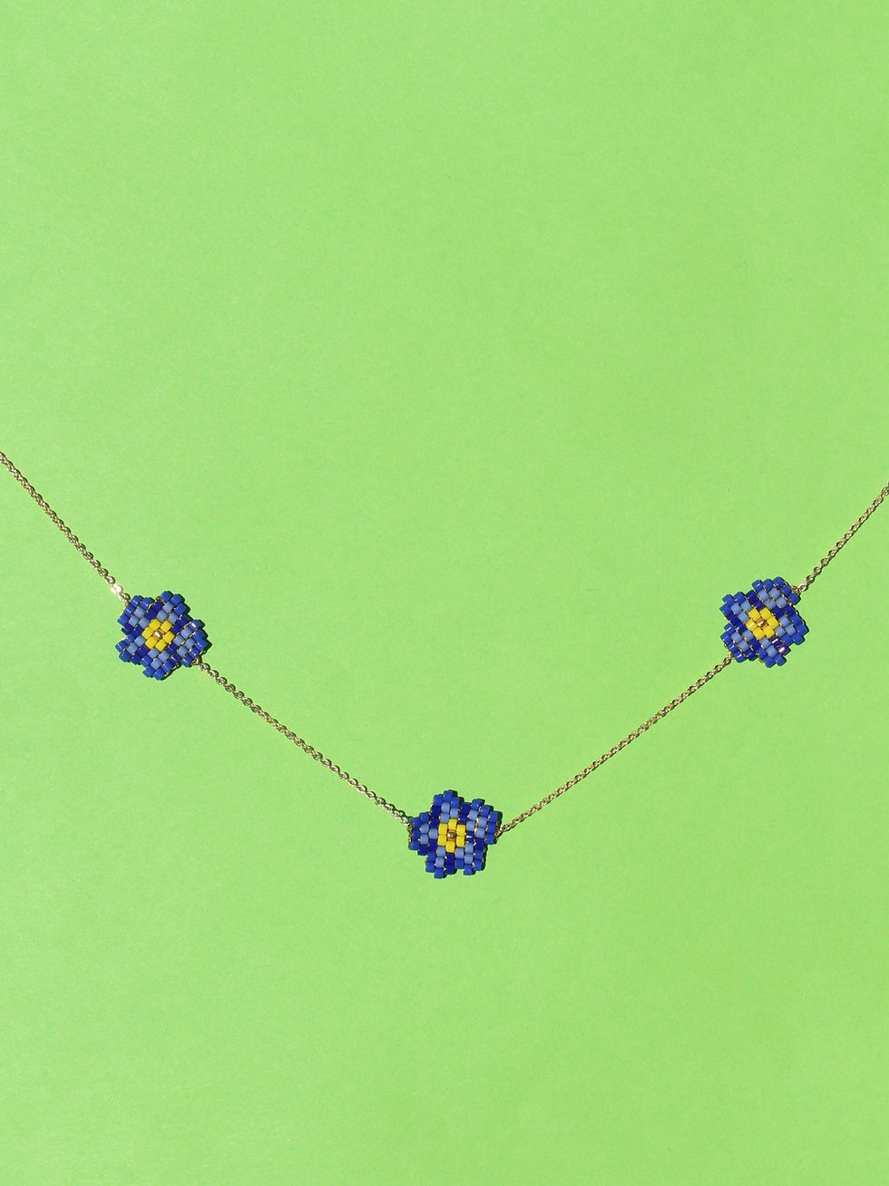 Miniature : Collier Myosotis