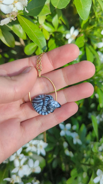 Miniature : Pendentif Chaton blotched tabby