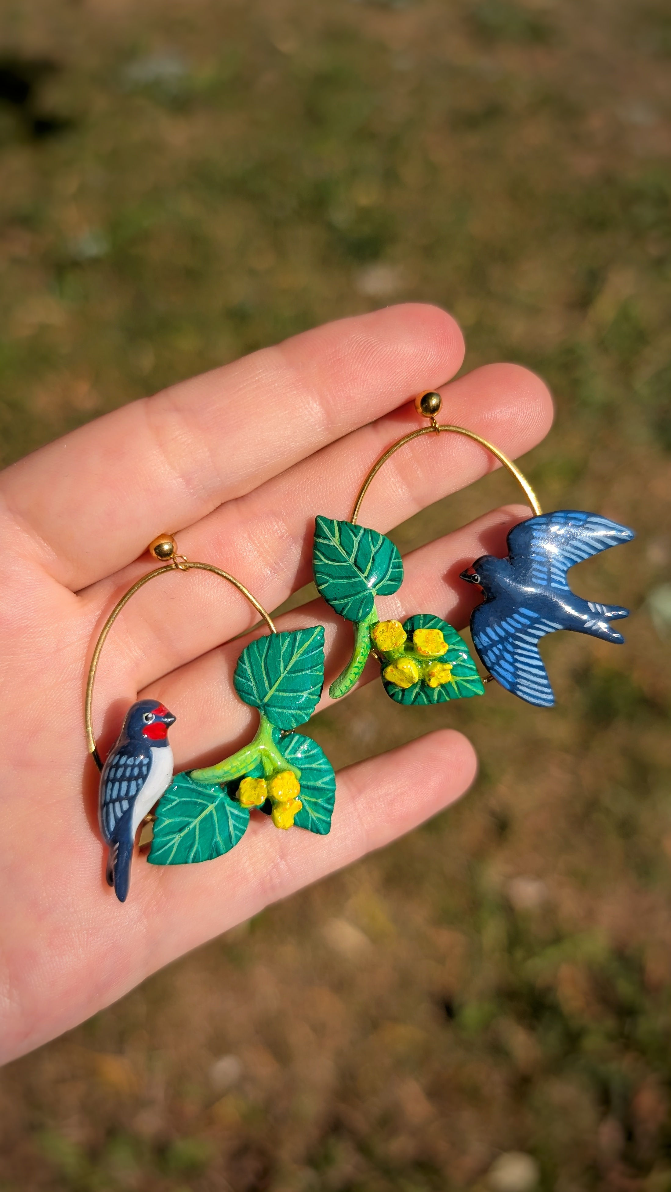 Boucles Hirondelle Rustique et Tilleul