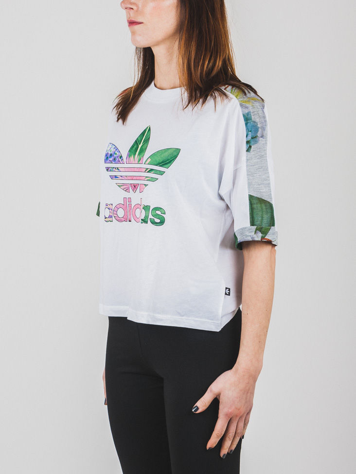 Thumbnail: Adidas Farm Train Cuff Tee Floral AJ8888