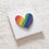 Miniatura: Cuadro corazón PRIDE 20x20