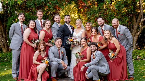 Wedding party at Chocksett Inn, Sterling, MA
