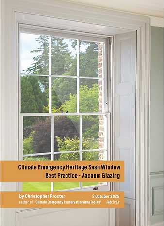 Climate Emergency Heritage Sash Window Best Practice Vacuum Glazing book