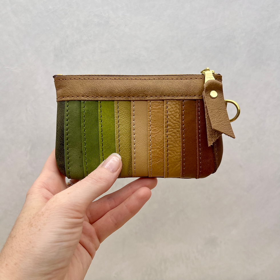 Small Zip Pouch - Tan