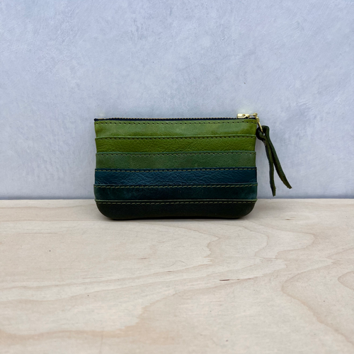 Small Zip Pouch - Green | My Site