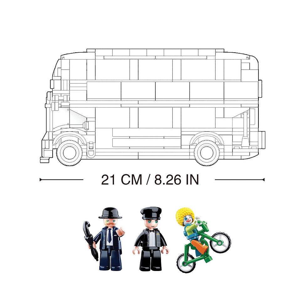 Thumbnail: Playzu by Sluban London Bus- Multicolor