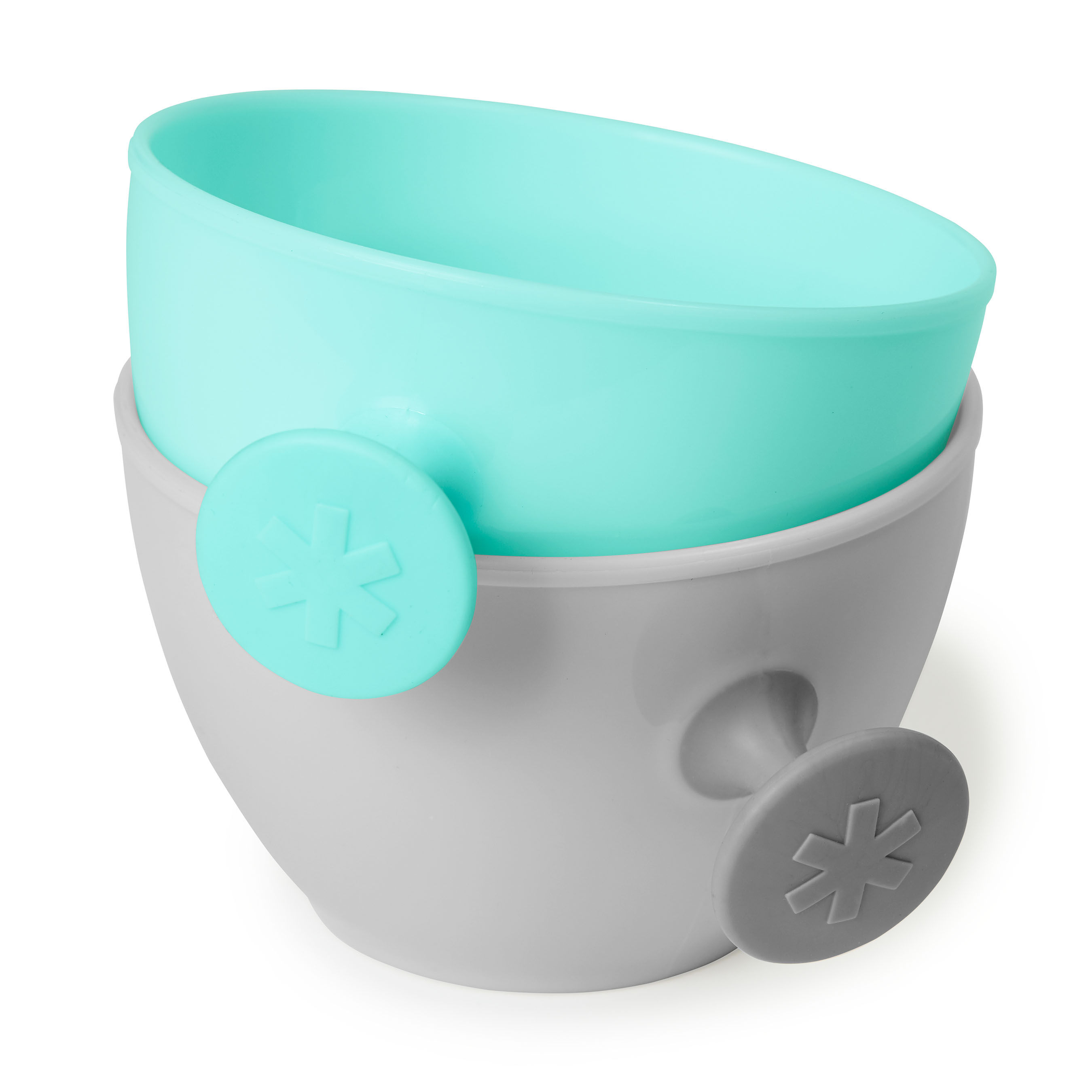 Skip Hop Easy-Grab Bowls - Grey/Teal