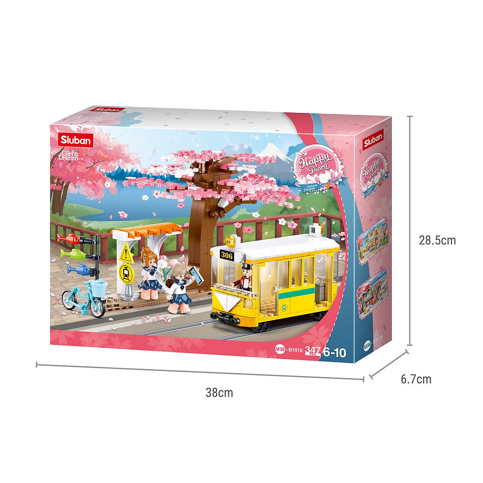Thumbnail: Playzu by Sluban Happy Diary-Downtown Tram- Multicolor