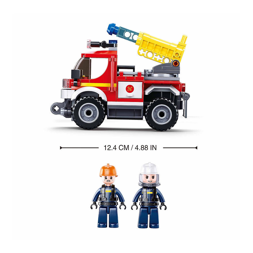 Thumbnail: Playzu by Sluban Fire Engine- Multicolor
