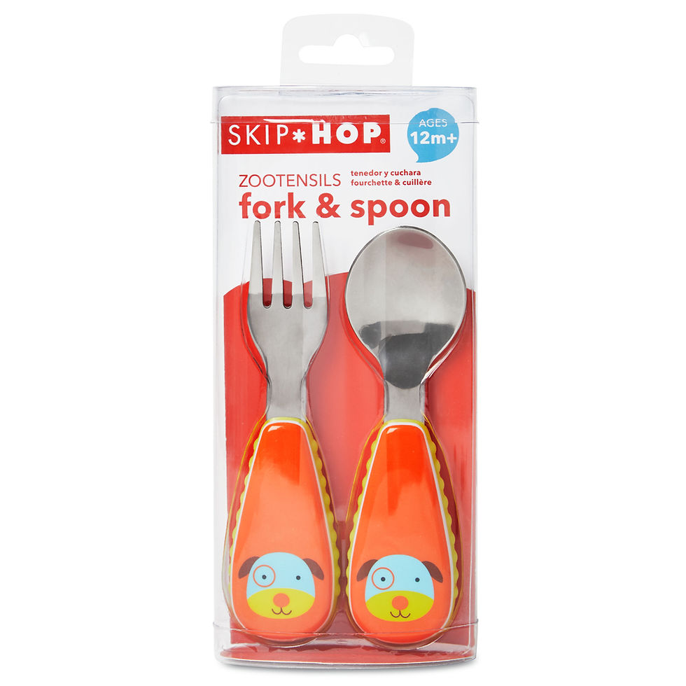 Thumbnail: Skip Hop Zoo Utensils Fork & Spoon
 - Dog