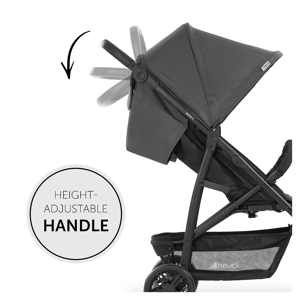 Thumbnail: Hauck Rapid 4- Grey Stroller