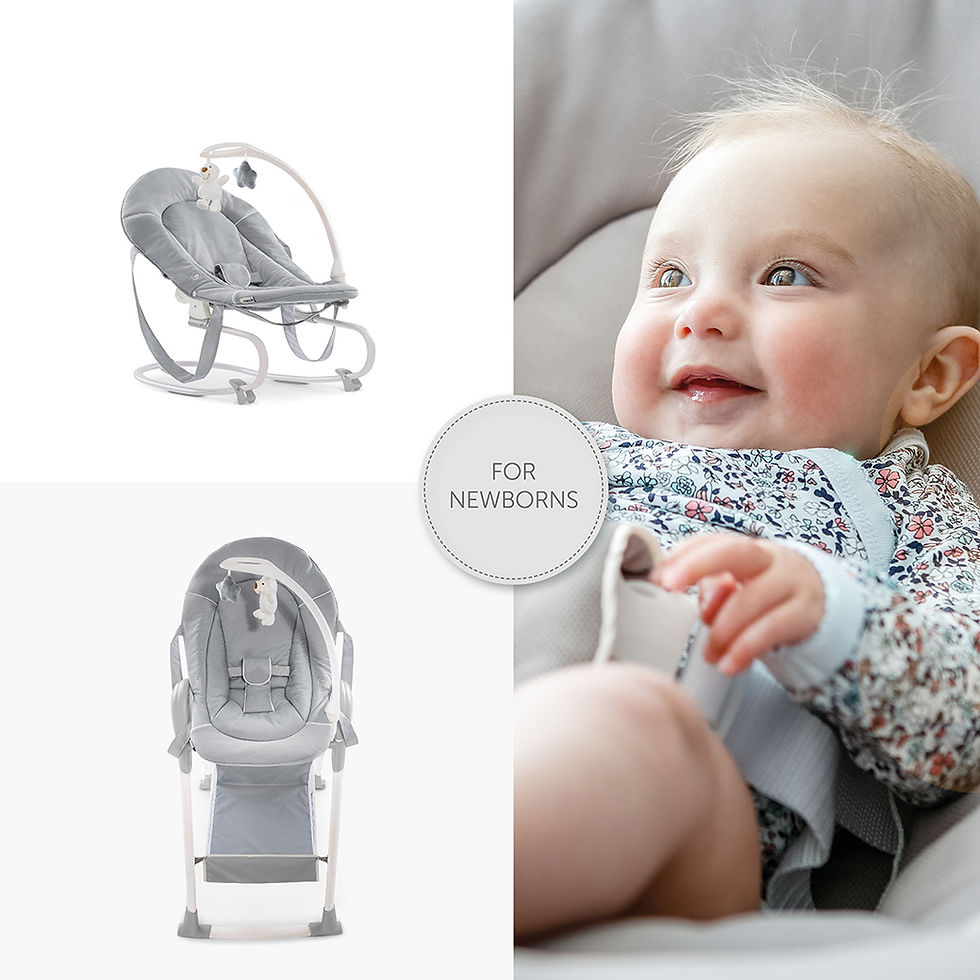 Thumbnail: Hauck Sit N Relax- Grey Highchair