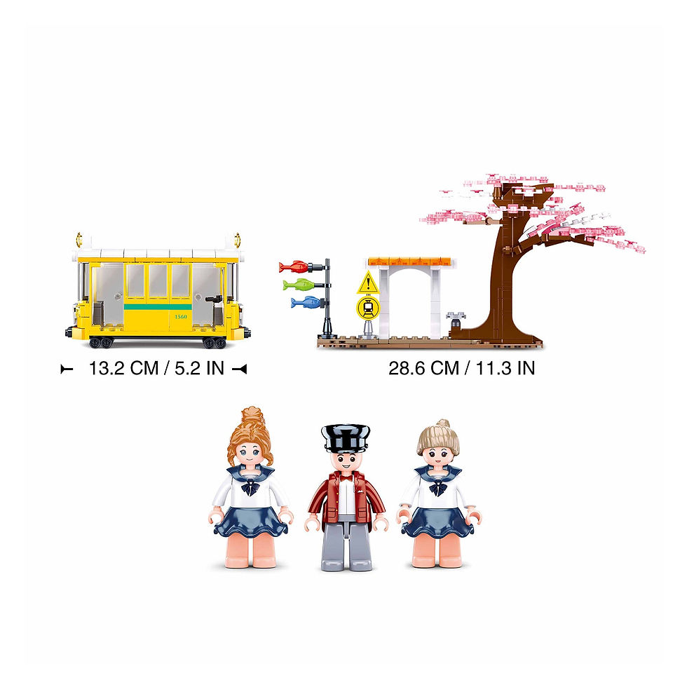 Thumbnail: Playzu by Sluban Happy Diary-Downtown Tram- Multicolor