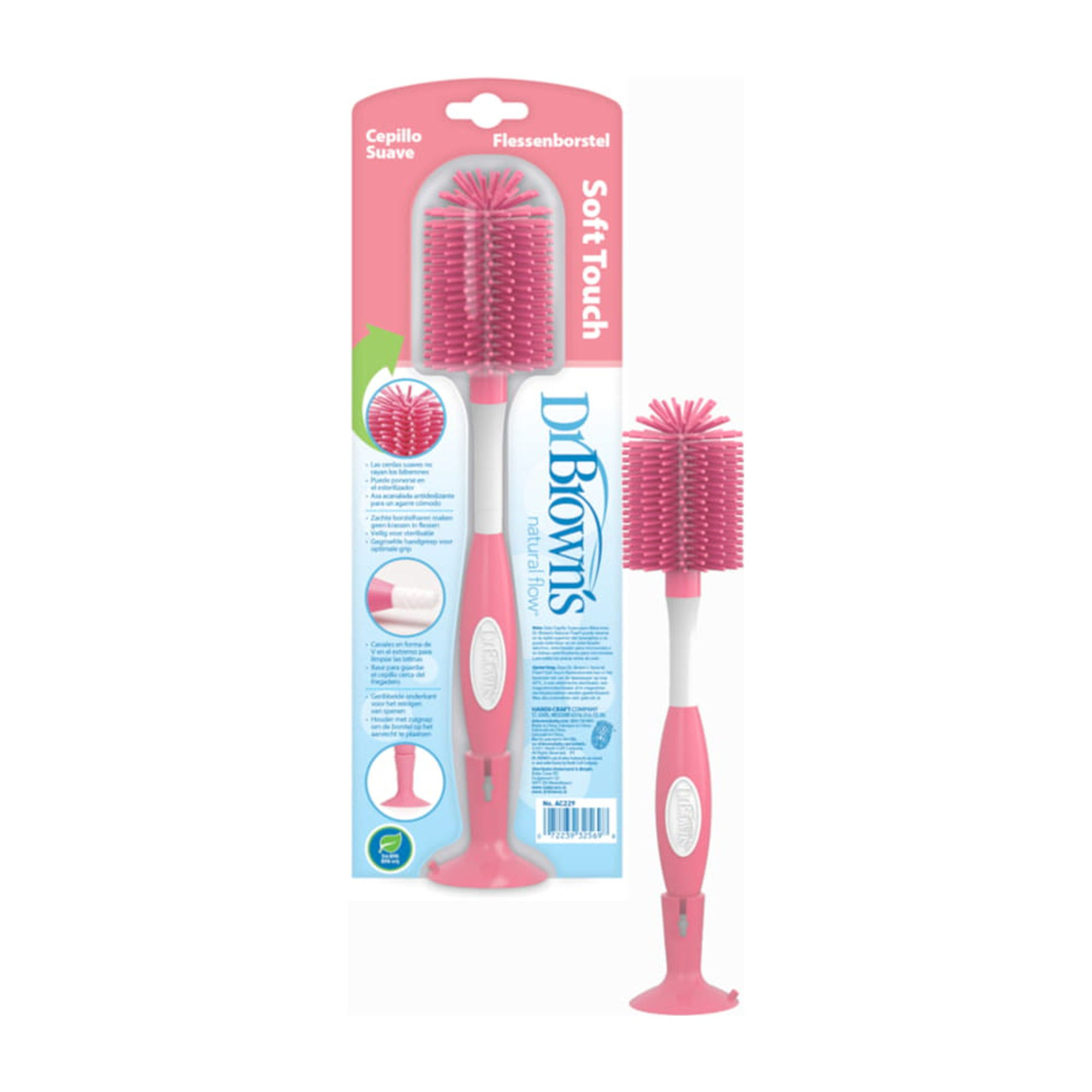 Dr. Brown's Soft Touch Bottle Brush- Pink