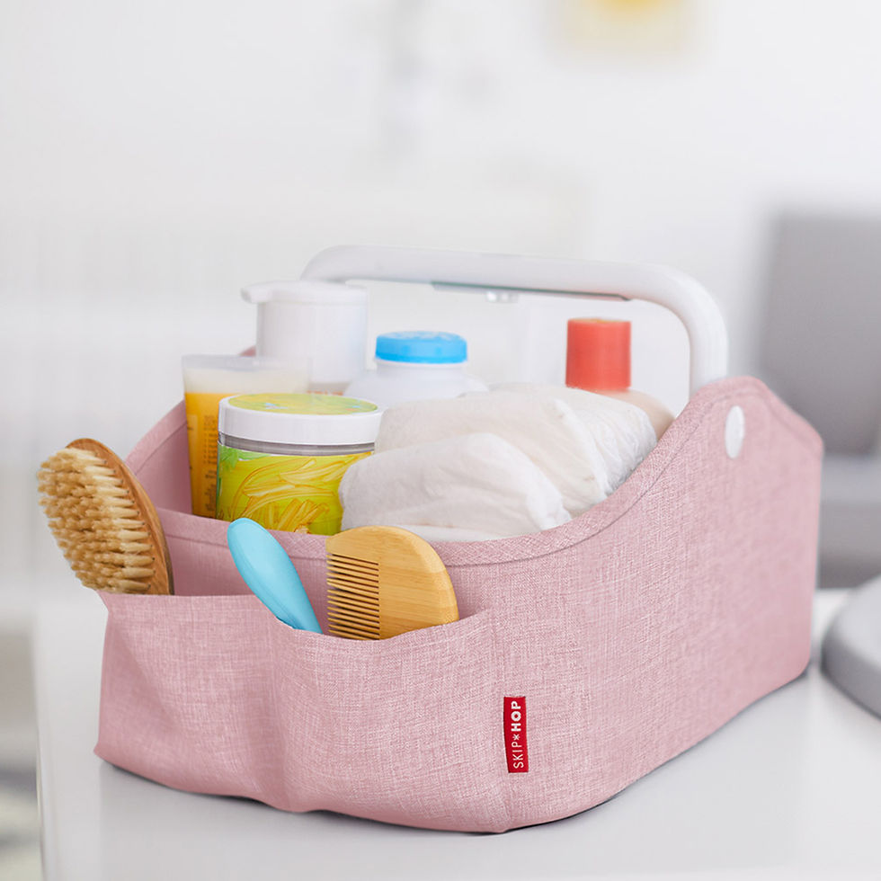 Thumbnail: Skip Hop Light Up Diaper Caddy - Pink