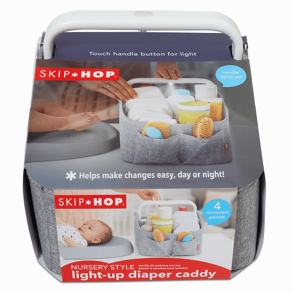 Thumbnail: Skip Hop Light Up Diaper Caddy - Heather Grey