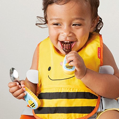 Thumbnail: Skip Hop Zoo Utensils Fork & Spoon
 - Bee