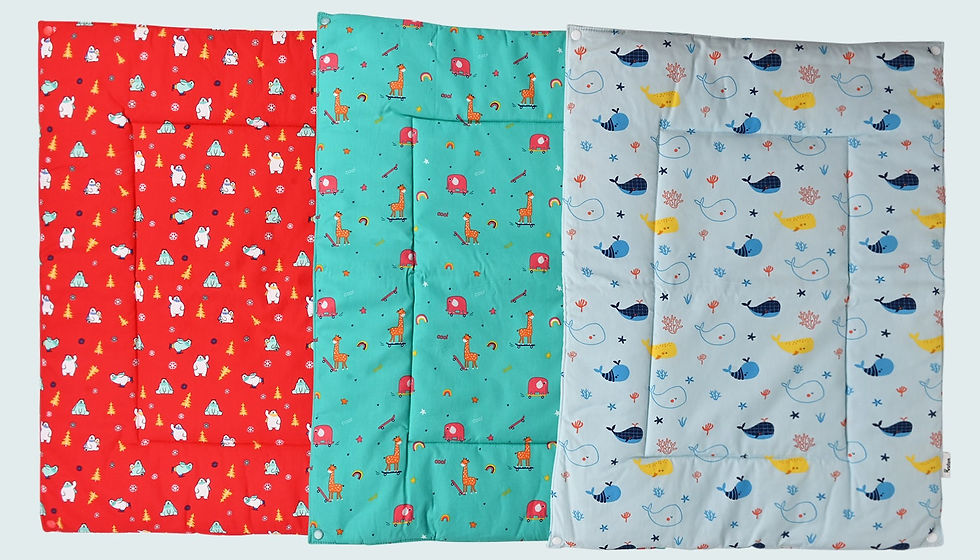Thumbnail: Red Diaper Changing Mat ( plastic base with 3 diaper mats )