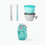Thumbnail: Skip Hop Easy-Feed Mealtime Set - Teal/Grey