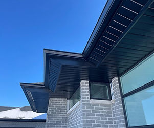 Soffit, fascia and eave troughs installation