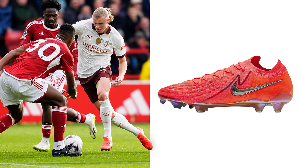 Erling Haaland, top attacker in the Premier League and the Nike Phantom GX 2 Erling Haaland Force9